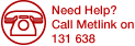 Need Help? Call Metlink on 131 638